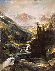Thomas Moran Canvas Paintings - Mountain of the Holy Cross